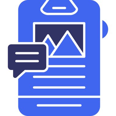 Sırt çantası. Web simgesi basit illüstrasyon