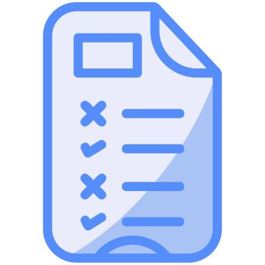 Kontrol listesi simgesi vektör illüstrasyonu