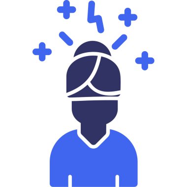 Sanal gerçeklikle oynayan adamın vektör illüstrasyonu