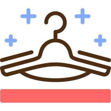 Elbise askısı kutsal kişilerin resmi, vektör çizim