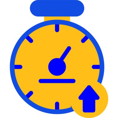 Saat. Web simgesi basit illüstrasyon