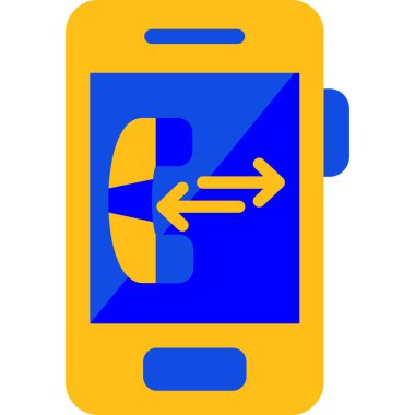 Çağrı. Web simgesi basit illüstrasyon