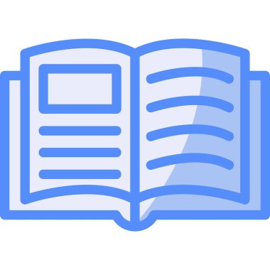 Kitap. Web simgesi basit illüstrasyon