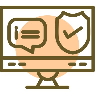 Internet güvenlik simge vektör çizim