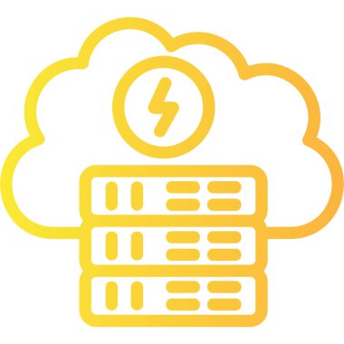 veri depolama simgesi vektör özeti çizimi