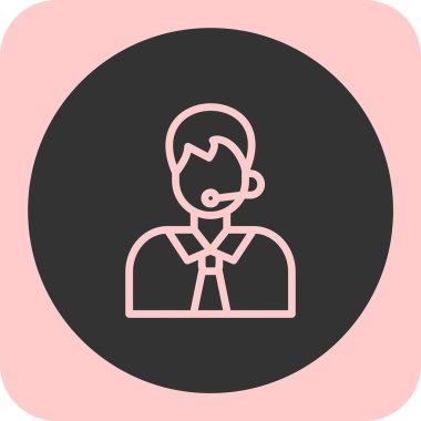 Vektör Avatar Simgesi illüstrasyonu