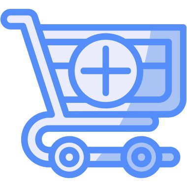 Alışveriş arabası simgesi - taslak biçiminde