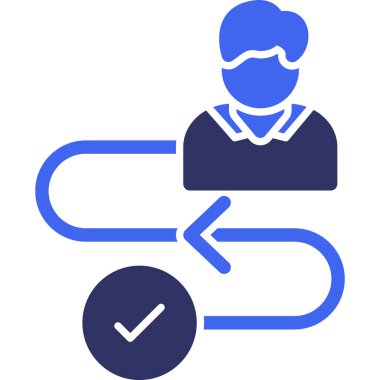 iş adamı simgesi vektör illüstrasyonu