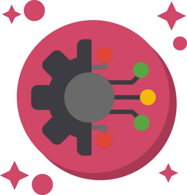 düz dizaynlı uzay gezegenleri simgesi