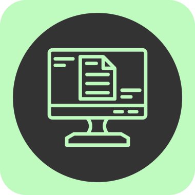 İş ve vektör illüstrasyonu için web simgesi