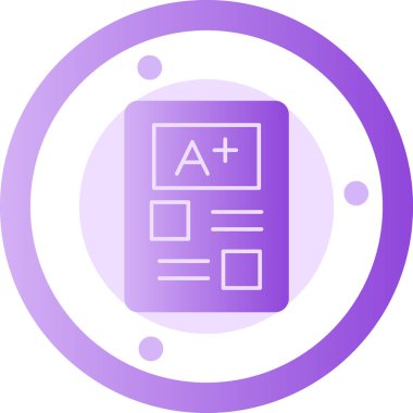 Belgenin modern bir simgesinin vektör illüstrasyonu