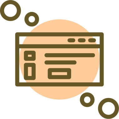 Web sayfası tasarım simgesi