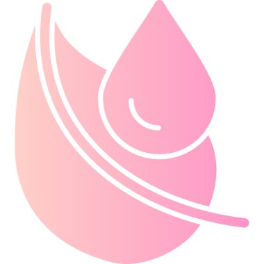 Bir çiçek simgesinin vektör illüstrasyonu