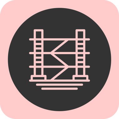 Modern yapı simgesinin vektör illüstrasyonu