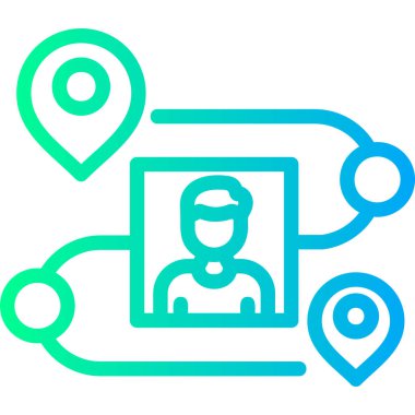 konum. Web simgesi basit illüstrasyon