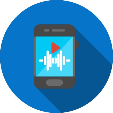 mobil vektör düz renk simgesi