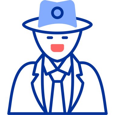 avatar. Web simgesi basit illüstrasyon