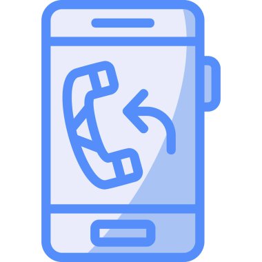 Doldurulmuş dış hat biçiminde cep telefonu simgesini ara