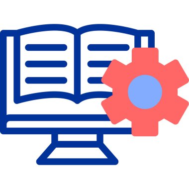 Kitap. Web simgesi basit illüstrasyon