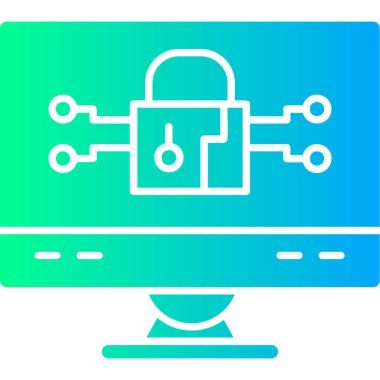 veri güvenlik simgesi, vektör illüstrasyon tasarımı