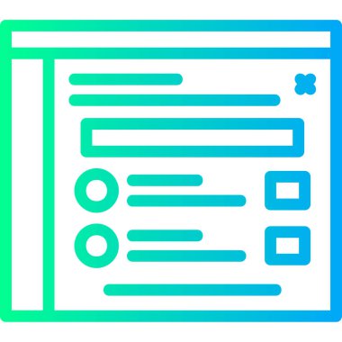 Belge. Web simgesi basit illüstrasyon