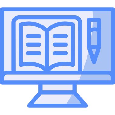 Kitap. Web simgesi basit illüstrasyon