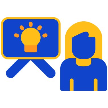 İş ikonu. vektör illüstrasyonu