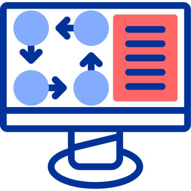 seo modern simgesinin vektör illüstrasyonu