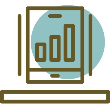 Bilgisayar ekranı. Basit illüstrasyon