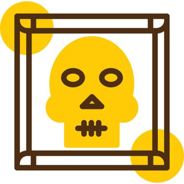 Kafatası. Web simgesi basit illüstrasyon