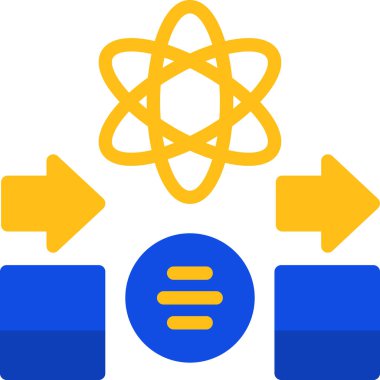atom. Web simgesi basit illüstrasyon