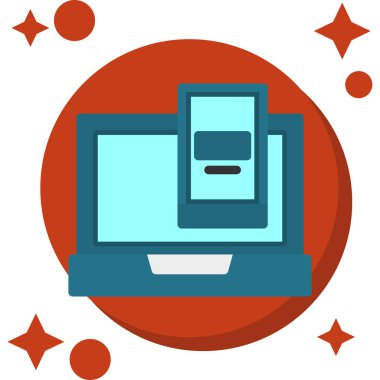 bilgisayar simgesi vektör illüstrasyonu