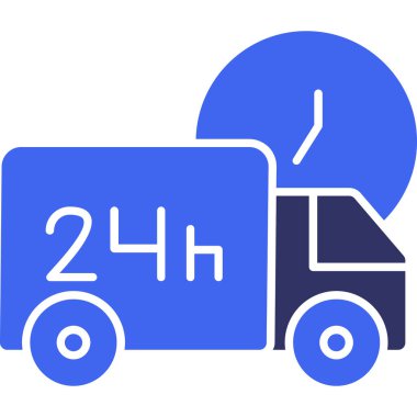 Kamyon. Web simgesi basit illüstrasyon