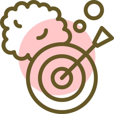 Şirin bir karikatürün vektör çizimi ve bir bebeğin renkli simgesi