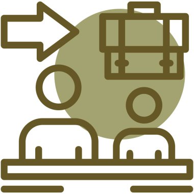 Bir tren simgesinin vektör illüstrasyonu