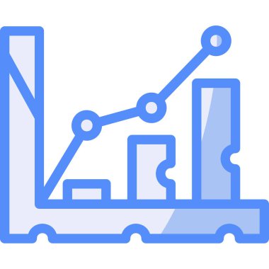 ticari büyüme grafiği simgesi - özet biçimi