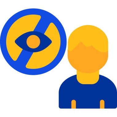 Göz simgesi, vektör illüstrasyonu