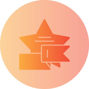 Yıldız. Web simgesi basit illüstrasyon