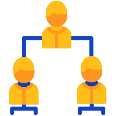 iş insanları grup simgesi - özet biçimi