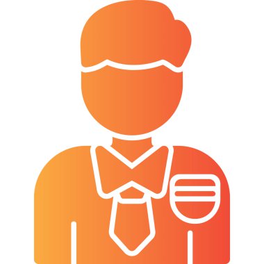 avatar erkek kişi simgesi düz stil