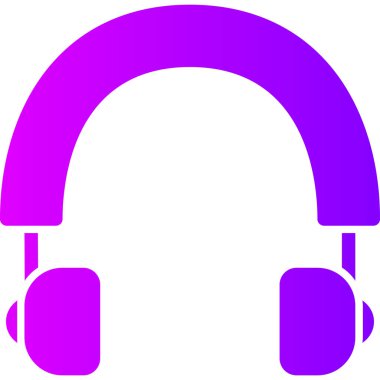 Kulaklık. Web simgesi basit illüstrasyon