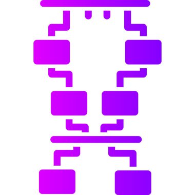 Bir robotun vektör çizimi