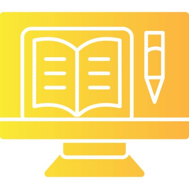 Kitap. Web simgesi basit illüstrasyon