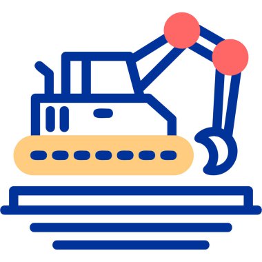 robot. Web simgesi basit illüstrasyon