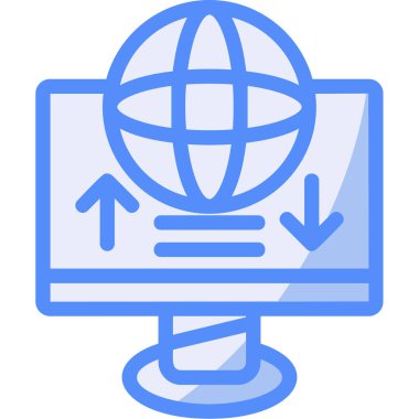 Küresel simge vektör illüstrasyonu