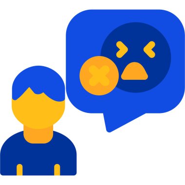 Sohbet simgesi, vektör çizimi