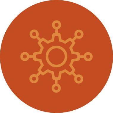 Modern bir simgenin vektör illüstrasyonu