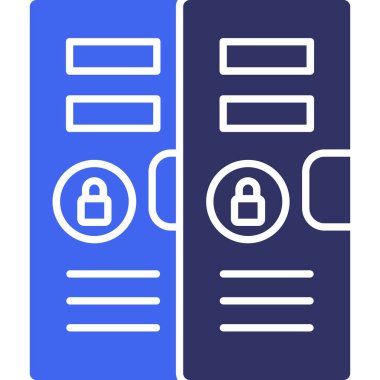 veritabanı web simgesi basit illüstrasyon