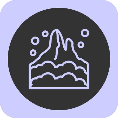 dağ simgesinin vektör illüstrasyonu