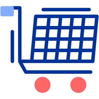 Bir alışveriş arabasının vektör çizimi